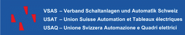Das Logo des VSAS - Verband Schaltanlagen und Automatik Schweiz. Durch Klicken gelangen Sie zur Startseite.